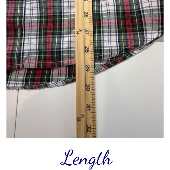 Izod Men’s Plaid Cotton Button-Down Shirt Size Large - Picture 6 of 7